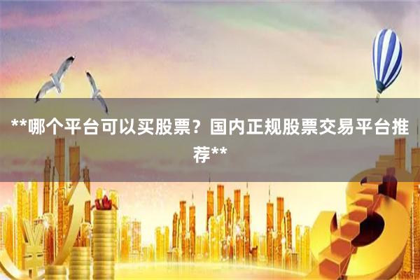 **哪个平台可以买股票？国内正规股票交易平台推荐**