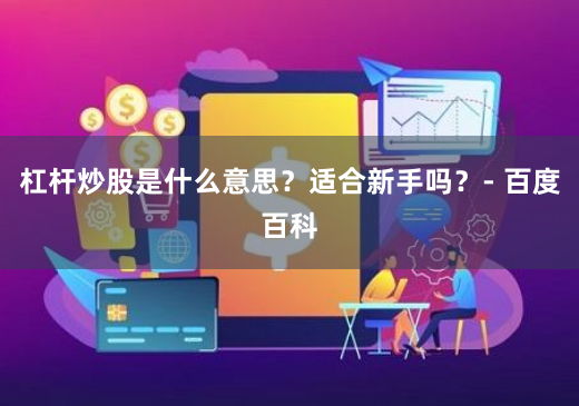 杠杆炒股是什么意思？适合新手吗？- 百度百科
